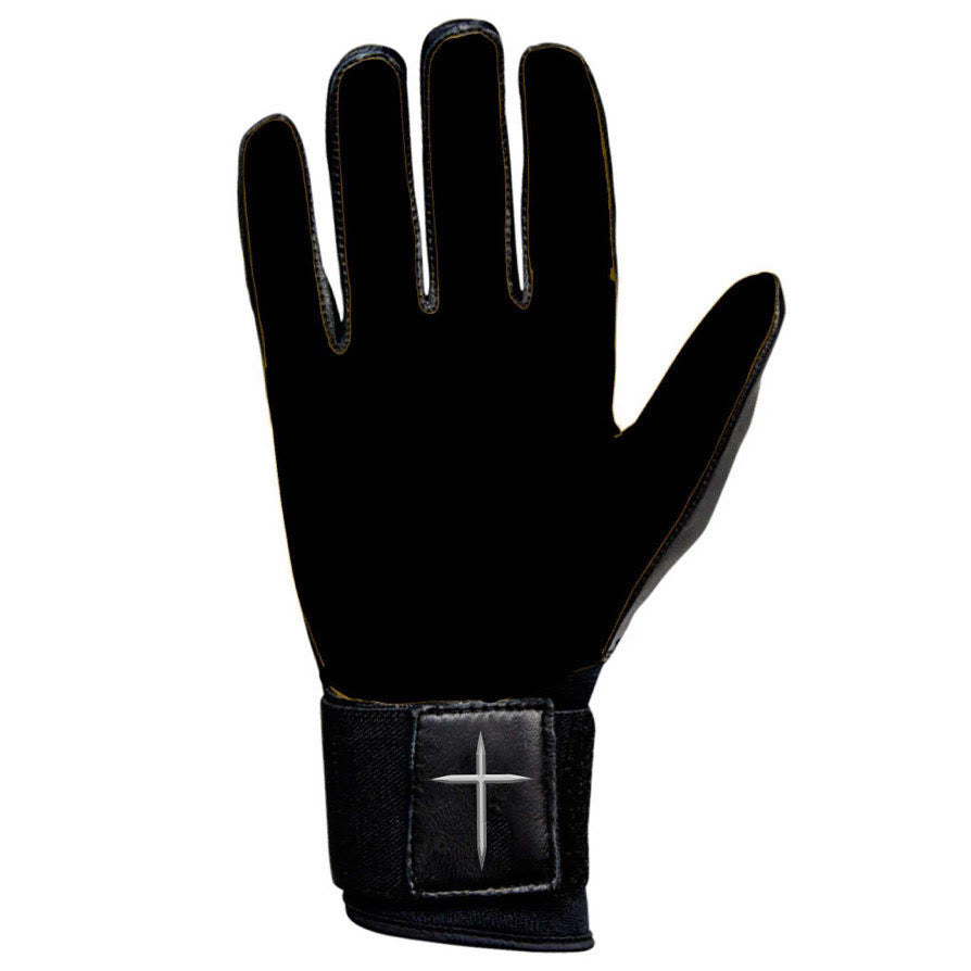 The Armor of God Long Cuff Batting Gloves "Black"